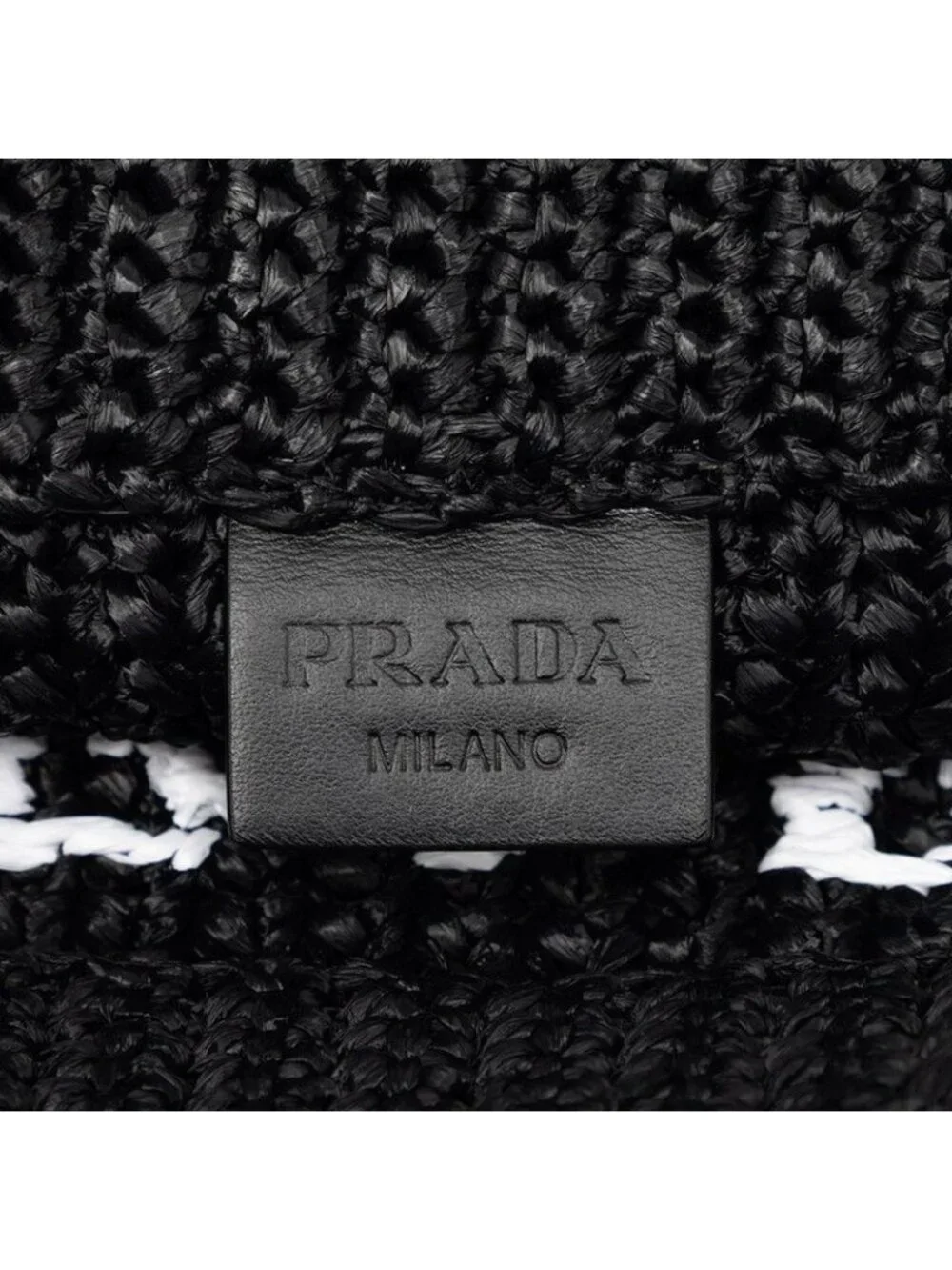 Prada Crochet Tote Black Viscose - Picture 5 of 5